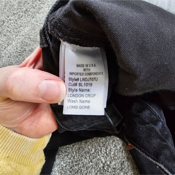 SLVRLAKE London Crop Long Gone Jeans Black - Picture 6 of 11